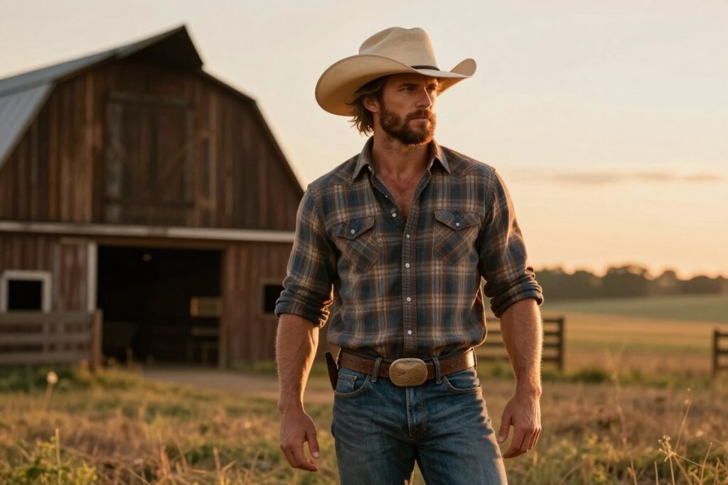 rugged look country singer